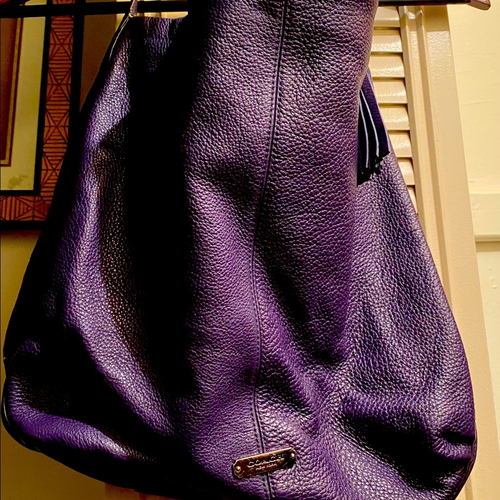 Coach satchel leather handbag